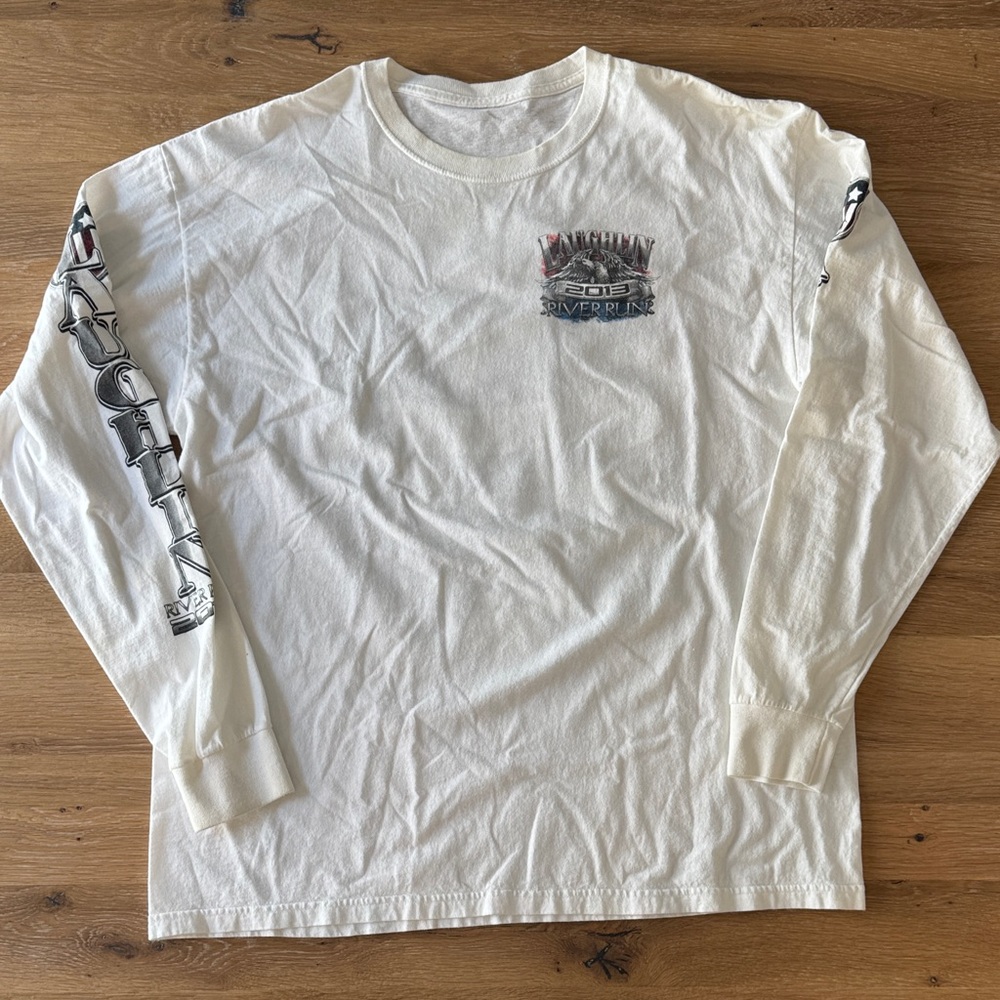 Harley-Davidson Cream Long Sleeve Tee with Graphics